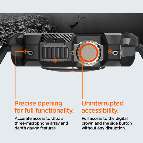 Spigen Apple Watch Ultra 3/2/1 (49mm) Capa + Pulseira – Rugged Armor Pro